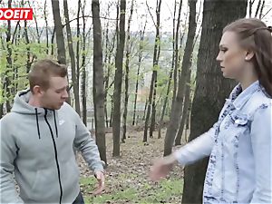 LETSDOEIT - super hot teen Gets disciplined For peeing Outside